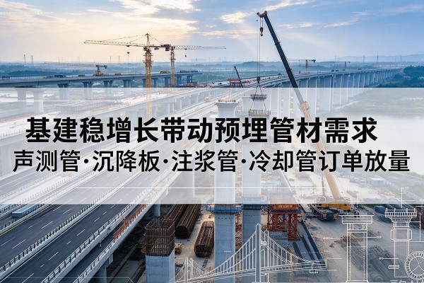 禄丰基建稳增长带动预埋监测管材需求,声测管、沉降板、注浆管订单持续放量